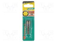 Screwdriver bit; 6-angles socket; Socket: HEX 10mm WOLFCRAFT