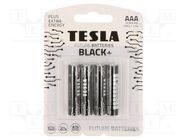 Battery: alkaline; AAA; 1.5V; non-rechargeable; Ø10.5x44.5mm TESLA BATTERIES