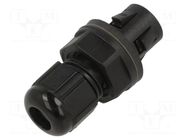 Cable gland; IP68; polyamide; black; push-in; Ømount.hole: 12.3mm LAPP