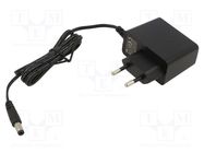 Power supply: switching; mains,plug; 15VDC; 1A; 15W; Plug: EU; 84.1% ESPE