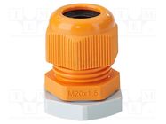 Cable gland; M20; 1.5; IP66; polyamide; orange HENSEL