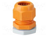 Cable gland; M25; 1.5; IP66; polyamide; orange HENSEL