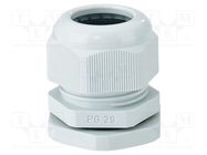 Cable gland; PG29; IP65; polyamide; light grey HENSEL