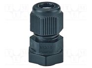 Cable gland; M12; 1.5; IP66,IP67; polyamide; black HENSEL