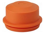 Grommet; elastomer thermoplastic TPE; orange; 11÷30mm; IP65,IP66 HENSEL