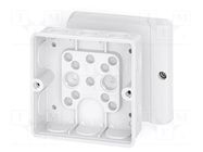 Enclosure: junction box; X: 98mm; Y: 98mm; Z: 55mm; IP55; white HENSEL