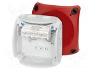 Enclosure: junction box; X: 93mm; Y: 93mm; Z: 62mm; IP66; white HENSEL