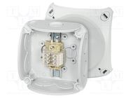 Enclosure: junction box; IP66; with terminals; grey; ENYCASE® HENSEL