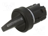 Switch: rotary; 22mm; Stabl.pos: 2; black; round; Pos: 2 SIEMENS