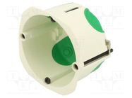 Enclosure: junction box; Ø: 71mm; Z: 47mm; plaster embedded; IP20 SCHNEIDER ELECTRIC