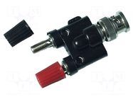 Adapter; 3A; Insulation: polyamide; BNC socket,lamellar plug x2 MCP