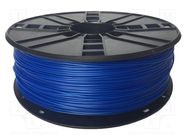 Filament: TPE; 1.75mm; blue; 190÷240°C; 1kg; flexible GEMBIRD