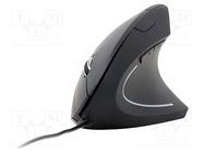 Optical mouse; black; USB A; wired; Features: DPI change button GEMBIRD