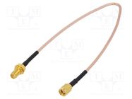 Cable; RP-SMA male,RP-SMA female; straight; 0.305m; 50Ω AMPHENOL RF