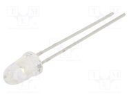 LED; 5mm; red; 1000mcd; 6°; Front: convex; 2.4VDC; No.of term: 2 EVERLIGHT