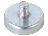 Magnet: permanent; hard ferrite; 80N; Ø: 32mm; H: 7mm; steel; steel ELESA+GANTER