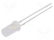 LED; 4.8mm; white warm; 750÷1120mcd; 120°; Front: flat; 2.9÷3.4V OPTOSUPPLY