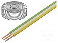 Wire: ribbon; FBK Toy; 3x0.25mm2; stranded; Cu; PVC; 350V; 50m DONAU ELEKTRONIK