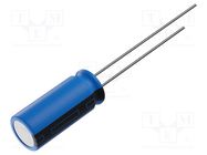 Capacitor: electrolytic; THT; 10uF; 63VDC; Ø5x11mm; Pitch: 2.5mm VISHAY