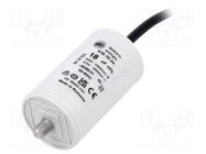 Capacitor: polypropylene; motors, run; 18uF; 425VAC; Ø40x70mm 