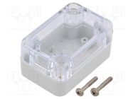 Enclosure: multipurpose; X: 40mm; Y: 60mm; Z: 30mm; ZP; ABS; gasket KRADEX