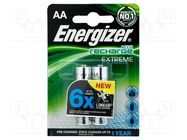 Re-battery: Ni-MH; AA; 1.2V; 2300mAh; 2pcs. ENERGIZER