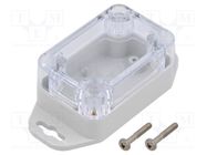 Enclosure: multipurpose; X: 40mm; Y: 60mm; Z: 30mm; ZP; ABS; gasket KRADEX