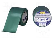 Tape: electrical insulating; W: 50mm; L: 10m; Thk: 0.19mm; green HPX