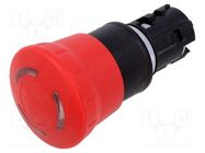 Switch: emergency stop; 22mm; Stabl.pos: 2; red; IP66,IP67,IP69K EAO