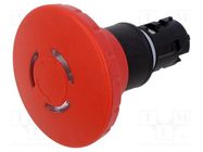 Switch: emergency stop; 22mm; Stabl.pos: 2; red; IP66,IP67,IP69K 