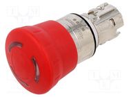 Switch: emergency stop; 22mm; Stabl.pos: 2; red; IP66,IP67,IP69K EAO