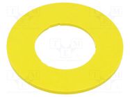 Description label; 45; 45mm; plastic; Body: yellow EAO