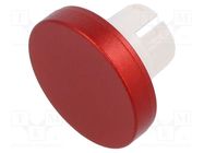 Actuator lens; 22mm; 61; red; aluminium; Ø19.7mm EAO