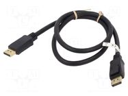 Cable; DisplayPort 1.4; DisplayPort plug,both sides; 1m; black Goobay