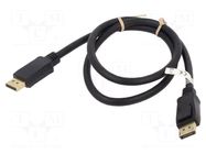 Cable; DisplayPort plug,HDMI plug; 1m; black Goobay