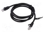 Patch cord; U/UTP; Cat: 6; RJ45 plug,both sides; stranded; CCA; 3m VENTION