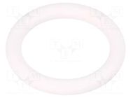 O-ring gasket; silicone; Thk: 4mm; Øint: 22mm; white; -60÷160°C ORING USZCZELNIENIA TECHNICZNE