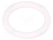 O-ring gasket; silicone; Thk: 4mm; Øint: 22mm; white; -60÷160°C ORING USZCZELNIENIA TECHNICZNE