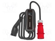 Charger: eMobility; 400V; 11kW; IP66; charging electric cars; 5m MOREK