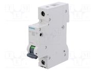 Circuit breaker; 230/400VAC; Inom: 0.5A; Poles: 1; Charact: D; 10kA SIEMENS