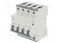 Circuit breaker; 230/400VAC; Inom: 0.5A; Poles: 4; Charact: C; 10kA SIEMENS