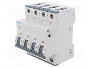 Circuit breaker; 230/400VAC; Inom: 0.5A; Poles: 3+N; Charact: D SIEMENS