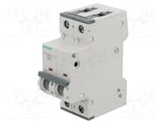 Circuit breaker; 230/400VAC; Inom: 0.3A; Poles: 1+N; Charact: C; 6kA SIEMENS