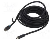 Cable; HDMI 2.0; HDMI plug,both sides; PVC; Len: 1m; black; 30AWG VENTION