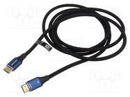 Cable; DisplayPort 1.4; DisplayPort plug,both sides; PVC; Len: 3m VENTION