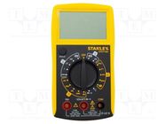 Digital multimeter; LCD; 3,5 digit (1999); 2-3x/s; VAC: 200V,300V STANLEY