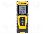 Distance meter; LCD; 0.2÷30m; Meas.accur: ±3mm; Resol: 0,001m STANLEY