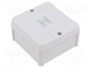 Enclosure: junction box; X: 88mm; Y: 88mm; Z: 49mm; IP54; grey HENSEL