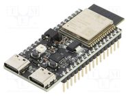 Dev.kit: IoT; Comp: ESP32-C6-WROOM-1-N8; 3.3VDC,5VDC ESPRESSIF