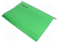 Hanging folder; green ESSELTE